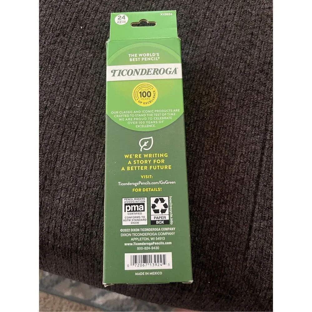 New Ticonderoga Kids Yellow Wood-Cased Pencils 24 Count